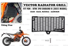 Fit For KTM 390 "ENDURO R (2025 Model) Black Vector Radiator Grill"
