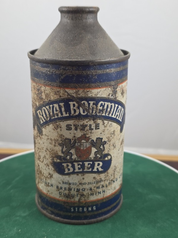 Royal Bohemian Cone Top Beer Can Duluth Brewing And Malting Co Duluth Mn Old