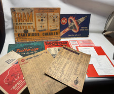 Vintage Mechanic Shop Size Charts and References Fram, AC Sparkplugs, Niehoff