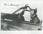 Bruce Halloway Signed 8x10 World War II WW2 B&W Photo AUTO AI-Verified COA