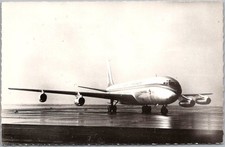 Vintage Airplane Aviation Real Photo RPPC Postcard "BOEING 707" / French Card
