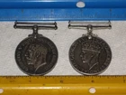 vintage British Military  medals coin lot, WWI and WWII Georgivs medals, silver