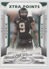 2009 Playoff Prestige Rookie Xtra Points Green 10/25 Chip Vaughn #121 2x3
