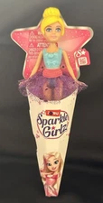 ZURU Sparkle Girlz  Yellow  Hair  Blue  Top  Purple  Skirt  4”  Mini Cone