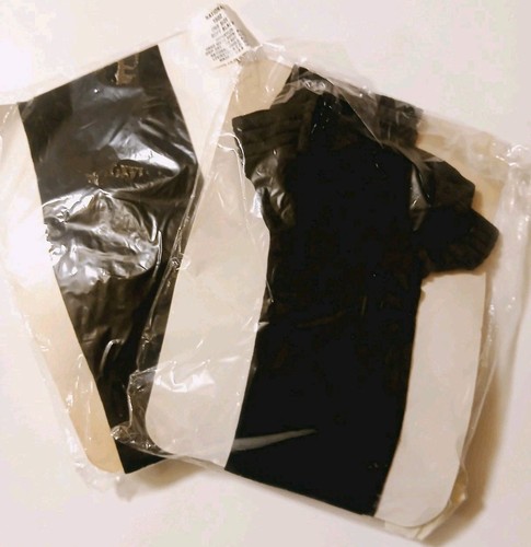 Medias de nailon hasta el muslo National de colección nos 2 pares negras suaves talla única - Imagen 3 de 6