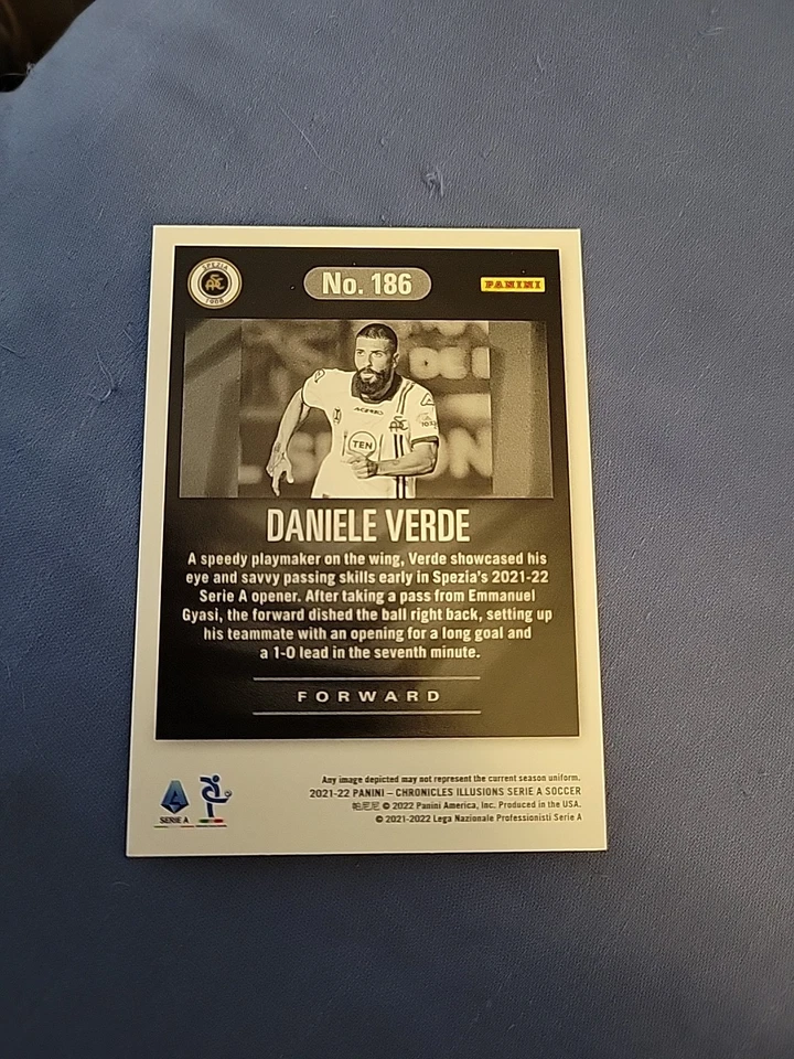 Daniele Verde ~ 2021-22 Panini Chronicles ~ Illusions Purple Astro - Image 2 of 2