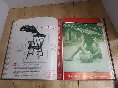 THE BOSTONIA 1953-1955 BOSTON UNIVERSITY ALUMNI MAGAZINE HC - Picture 23 of 24
