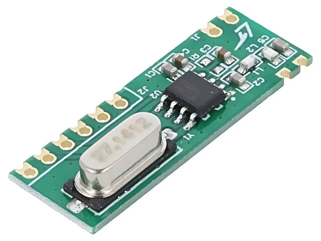 2X RFM210LH-433S1 Modul: RF extern FM-Empfänger ASK,OOK 433,92MHz serial THT HOP - Bild 1 von 1