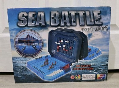 SEA BATTLE BRETTSPIEL - KLASSISCHES STRATEGIESPIEL - REISEN / SCHIFFE - CHEELA FUN KINDER