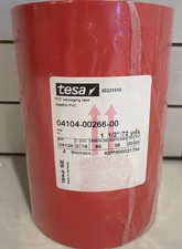 Tesa PVC Tape Adhesive Roll Red 1 1/2 x 72 Yards 4 PK 4104