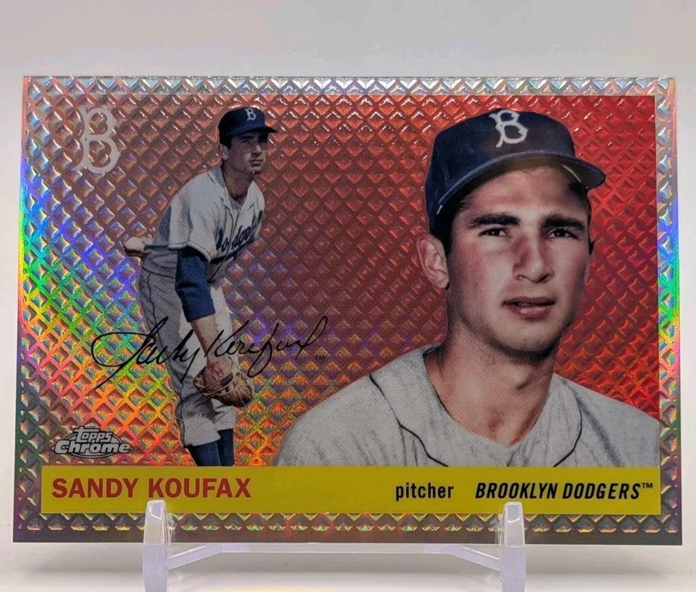 Sandy Koufax Serial Numbered Baseball Sports Trading Cards for