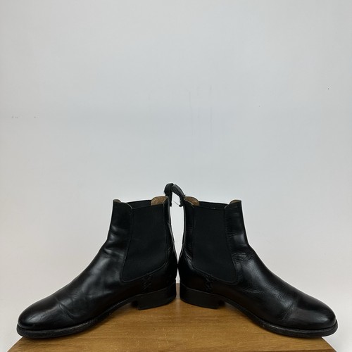 Bottines Chelsea femme Frye Melissa cuir noir décontractées confort pointure 6 B - Photo 5/9