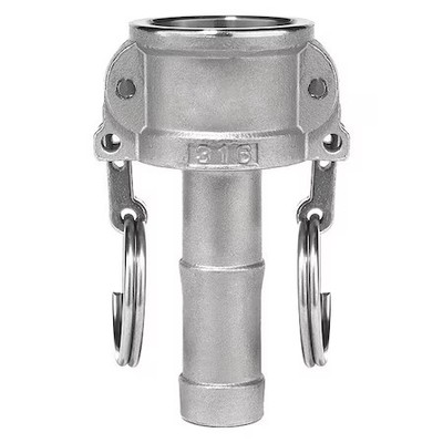Usa Industrials Bulk-Cgf-295 Cam And Groove Fitting, 304Ss, C, 4'' Coupler X 4''