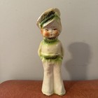 Vintage Chalkware Pinup Sailor Girl Carnival Prize Figure Uniform 1930-40’s