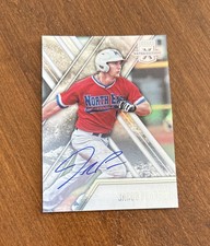 Jacob Pearson 2017 Panini Elite Auto #85 Los Angeles Angels Mississippi Braves