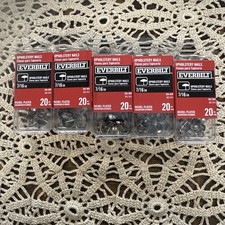 Everbilt 7/16" Nickel Hammered Upholstery Nails 20-Pack 5 Packs NiB
