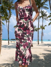 ZARA NWT WOMAN GODET FLORAL DRESS ZW COLLECTION SIZE S