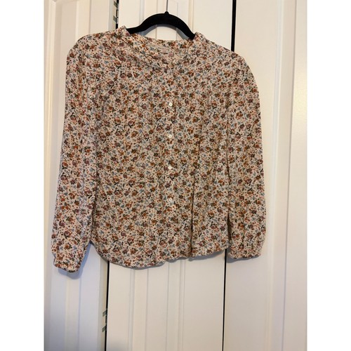 Blusa Top Zara Niños Estampado Floral Manga Larga Con Botones Talla 13/14 - Imagen 2 de 9