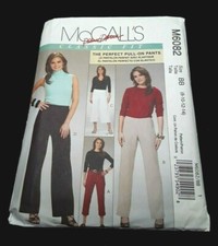 McCall's Sewing Pattern M6082 Size BB 8-14 Misses Pull-On Pants UNCUT NEW
