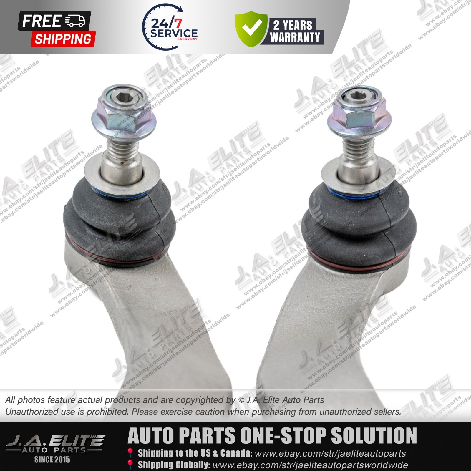 2pcs Left & Right Outer Tie Rod Ball Joint fit Maserati Levante (2019+)