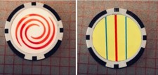 ODYSSEY PUTTER TRIPLE TRACK POKER CHIP 14 GRAM BALL MARKER   YELLOW  
