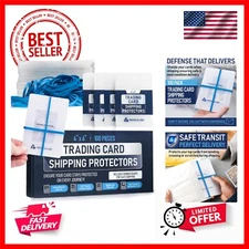 Bundle 4X6 Trading Card Shipping Protector with Rubber Bands - 100 Pack | Car...