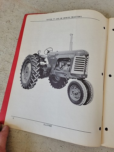 Original OEM Operator's Manual For Oliver Super 77 & 88 Tractors Repair Service - Picture 4 of 7