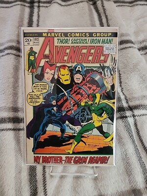 Avengers #102 (Marvel Comics 1972) Grim Reaper & Wonder Man