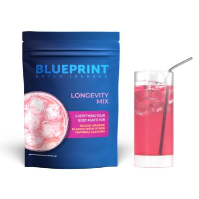 Blueprint Longevity Mix   Muscle, Recovery & Focus Supplement Blood Orange