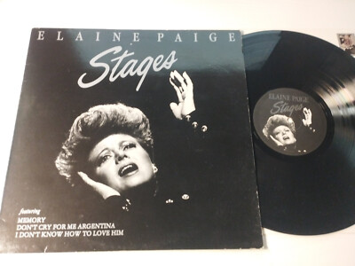 Elaine Paige Stages K-Tel NE1262 1983 Ireland Edt - LP Vinilo 12'' VG/VG