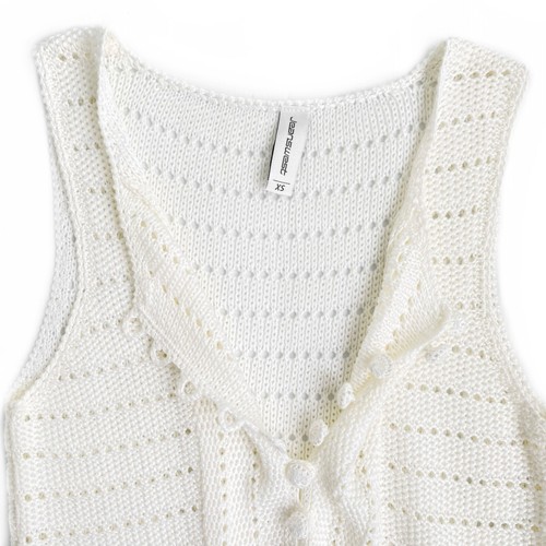 Vintage Jeanswest Ivory Knitted Short Mini Dress | Size XS | Excellent Condition - Picture 3 of 3