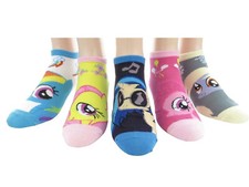 My Little Pony Characters Women's 5 Pair Low Cut Socks Set Sock Size 9-11 NWT