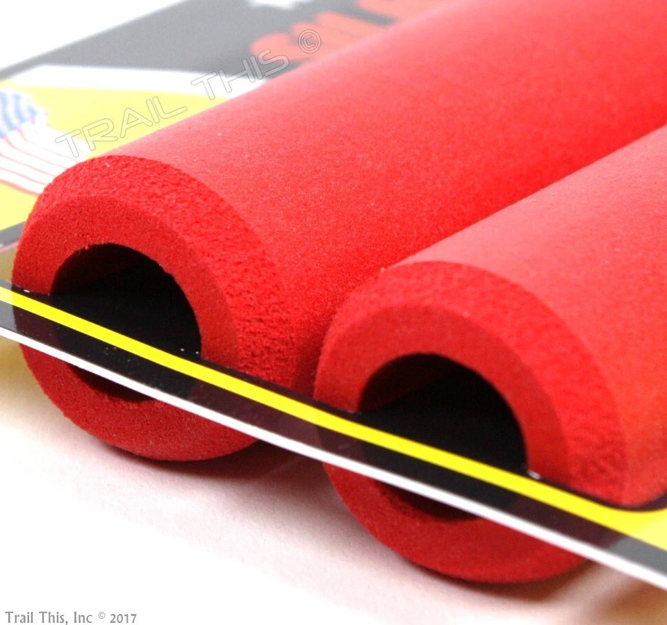 ESI Grueso - ROJO - 100% Silicona MTB Bicicleta Empuñaduras Amortiguador 32mm / 130mm Foto 3 de 3