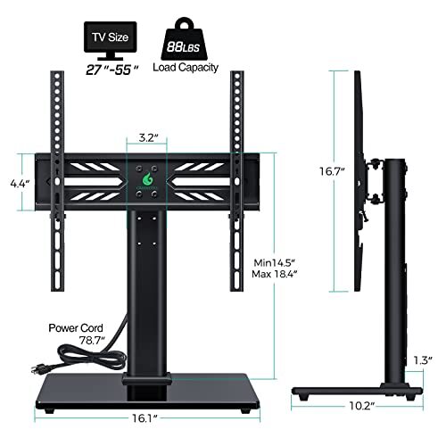 Greenstell TV Stand with Power Outlet, Universal TV Mount Stand for 27-55 inch T - Picture 7 of 7