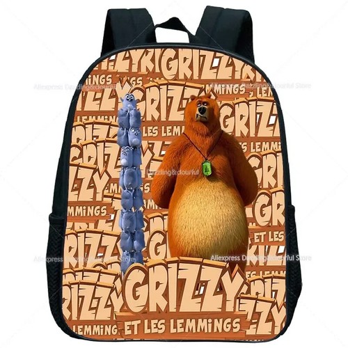 Mochila Grizzy and the Lemmings 12"" Mini Mochila Niños Kindergarten Mochila - Imagen 40 de 53