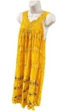 Fashion Force Yellow Dress With Flowere In The Bottom Free Size