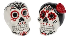GANZ Sugar Skull Salt & Pepper Shaker Set NEW in Gift Box 7304877
