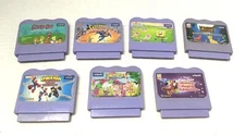 Lot of 7 VTech V.Smile Learning System Video Games Cartridges  Superman Bob Scob