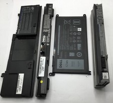 Lot of 4 Dell Laptop Batteries Not Tested