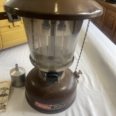 Vintage Coleman Model 275 Lantern Yellow Case Funnel Instructions