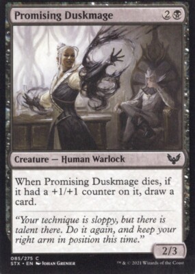 2X PROMISING DUSKMAGE 085/275 STRIXHAVEN SOM MTG MAGIC NM X2 (yourdeckbuilder)