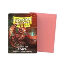 Dragon Shield 60CT Matte Dual Sleeves – Peach – YuGiOh Mini Japanese Size