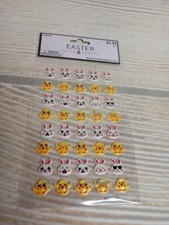 New 40 Easter Bunny Chicks Stickers Scrapbooking Embellish Crafts Decorating