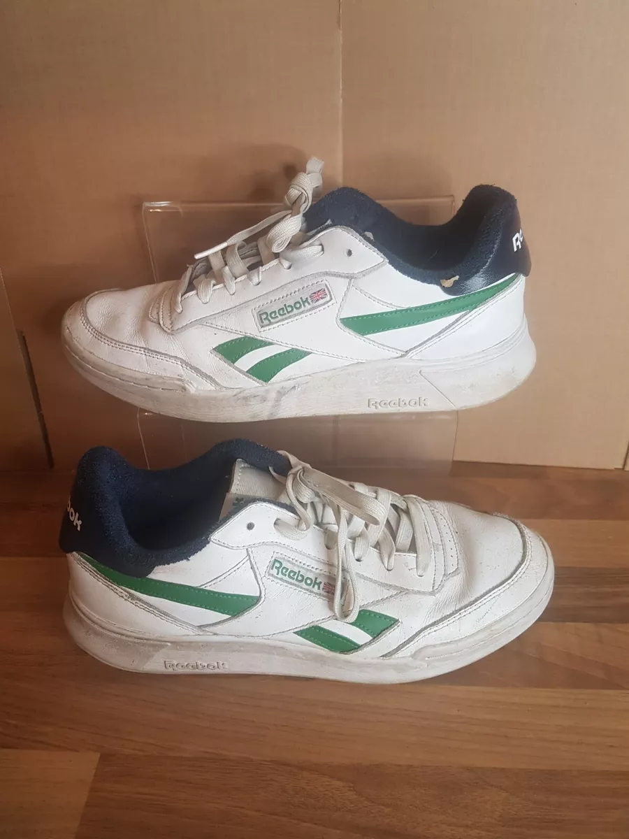 Reebok White Green Trainers Men s UK 8 FREE POST