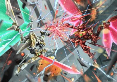 Anime hangyaku no lelouch r2 type f1z guren s e i t n Stitched Gaming Mat Desk