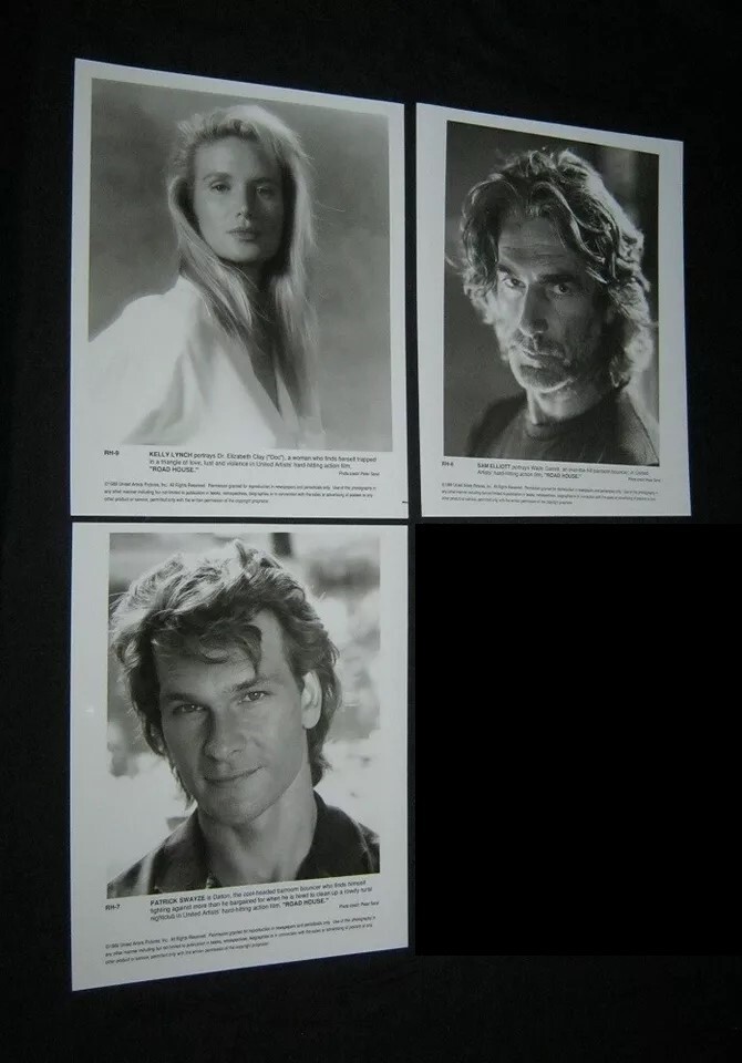 9 Original ROAD HOUSE Periodical Press Kit Stills SWAYZE Lynch ELLIOT ...