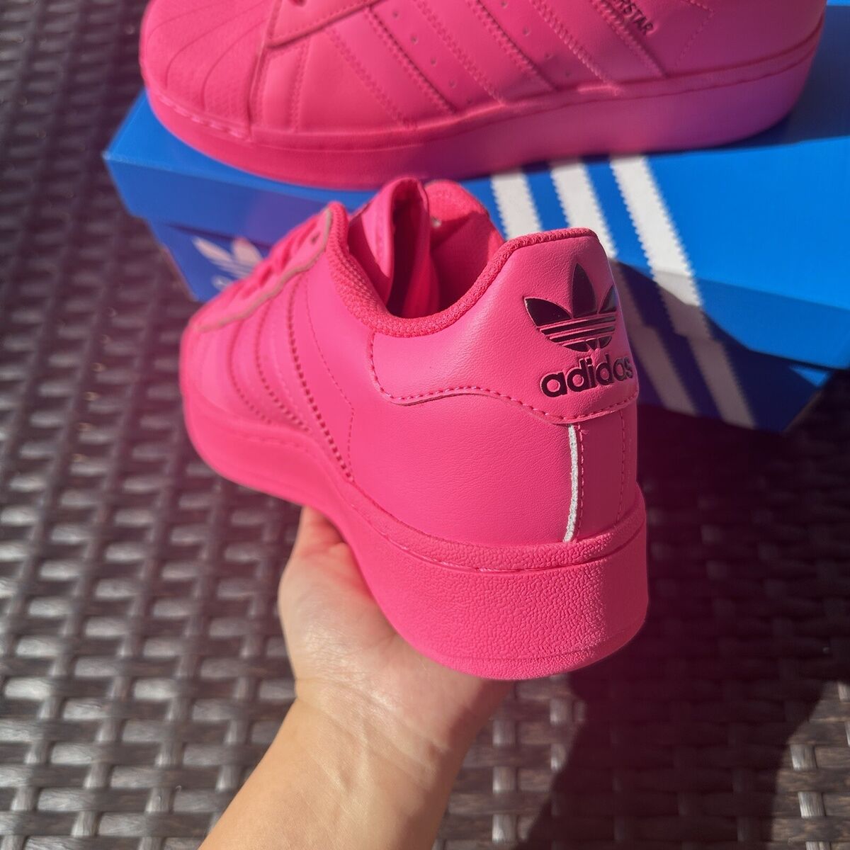 Adidas Superstar XLG Lucid Pink Women's Athletic Shoes Adidas Superstar XLG Lucid Pink Women's Athletic Shoes