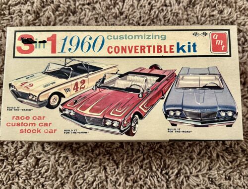 Vintage AMT Model Box, Used, Paint, Instructions 1960 Continental Convertible