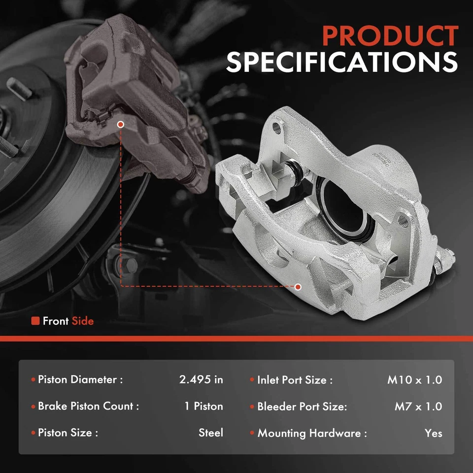 Pinza de freno con soporte para Lexus ES300h 2013-2018 ES350 2012-2018 parte delantera Foto 2 de 4