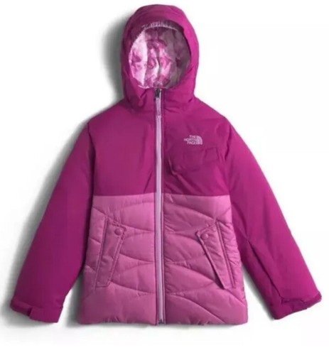The North Face Girl's Carly Insulated Jacket in Pink V3908 Size L - Picture 2 of 2